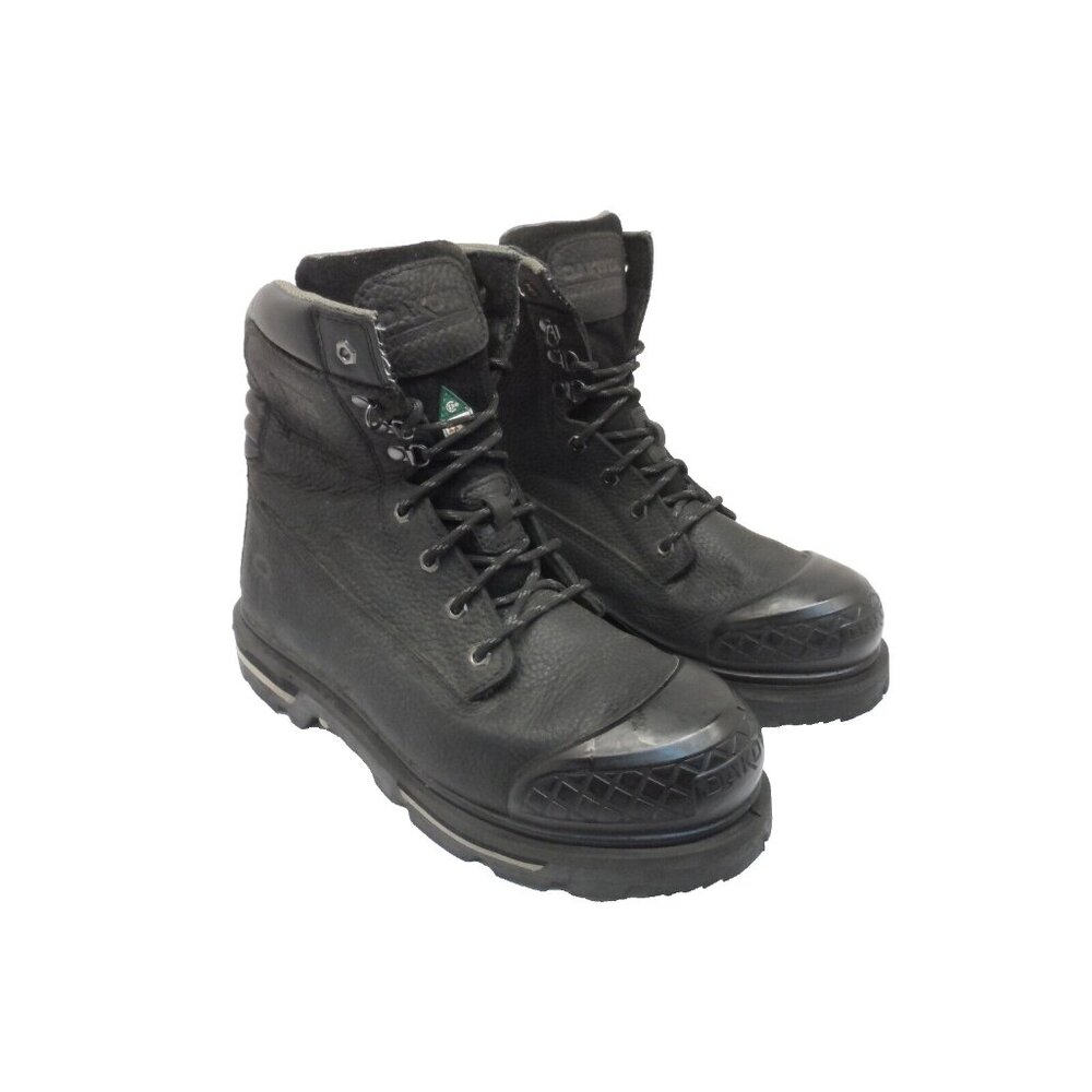 Dakota Men's 8" 529 HD3 Steel Toe SP Injected Welt Boots Black/Black Size 11M